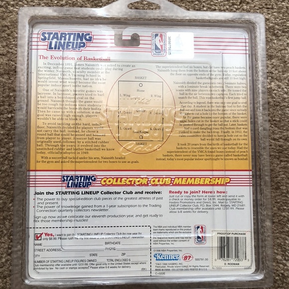 1998 DENNIS RODMAN STARTING LINEUP CHICAGO BULLS - Picture 7 of 7